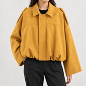 Ilona Suede Texture Jacket - Yellow