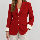 Godelieve Tailored Blazer - Red