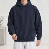 Hernan Heavyweight Hoodie - Navy Blue