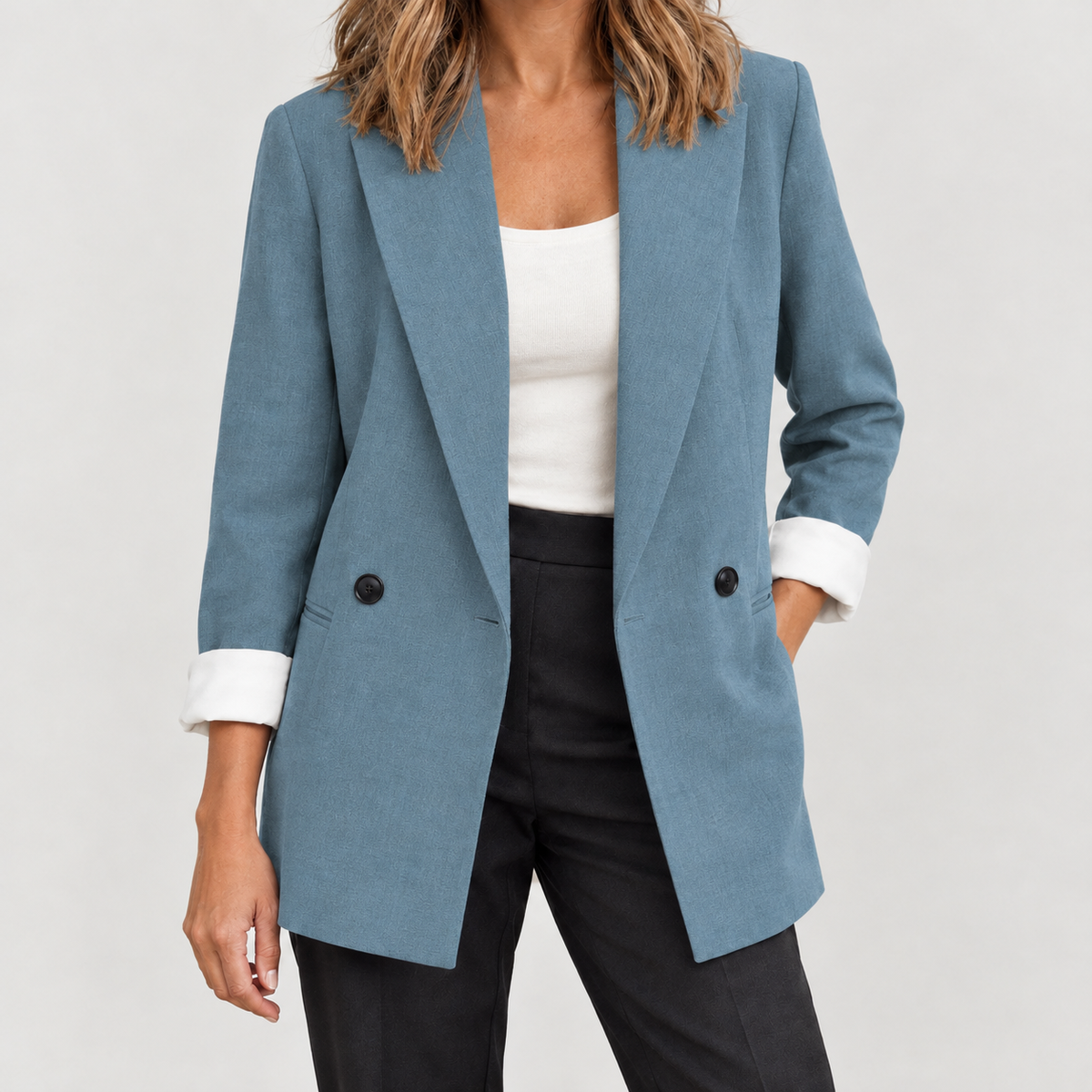 Ambretta Relaxed Blazer - Blue