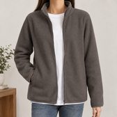 Augustin Cashmere Jacket - Gray Red