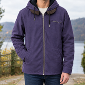 Ebbe Hooded Cotton Jacket - Purple