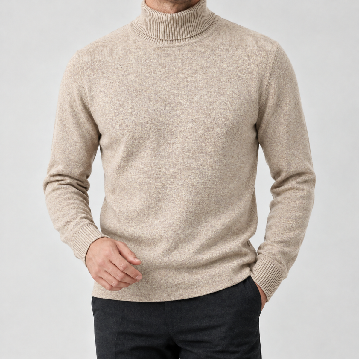 Asgrimur Turtleneck Sweater - Camel