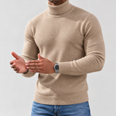 Saverio Turtleneck Sweater - Light Brown