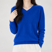 Solweig V Neck Sweater - Sapphire Blue