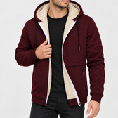 Anker Pile Lined Jacket - Burgundy
