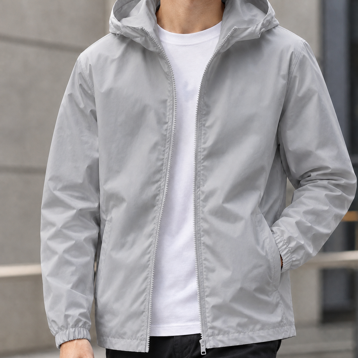 Maximilian Hooded Jacket - Gray