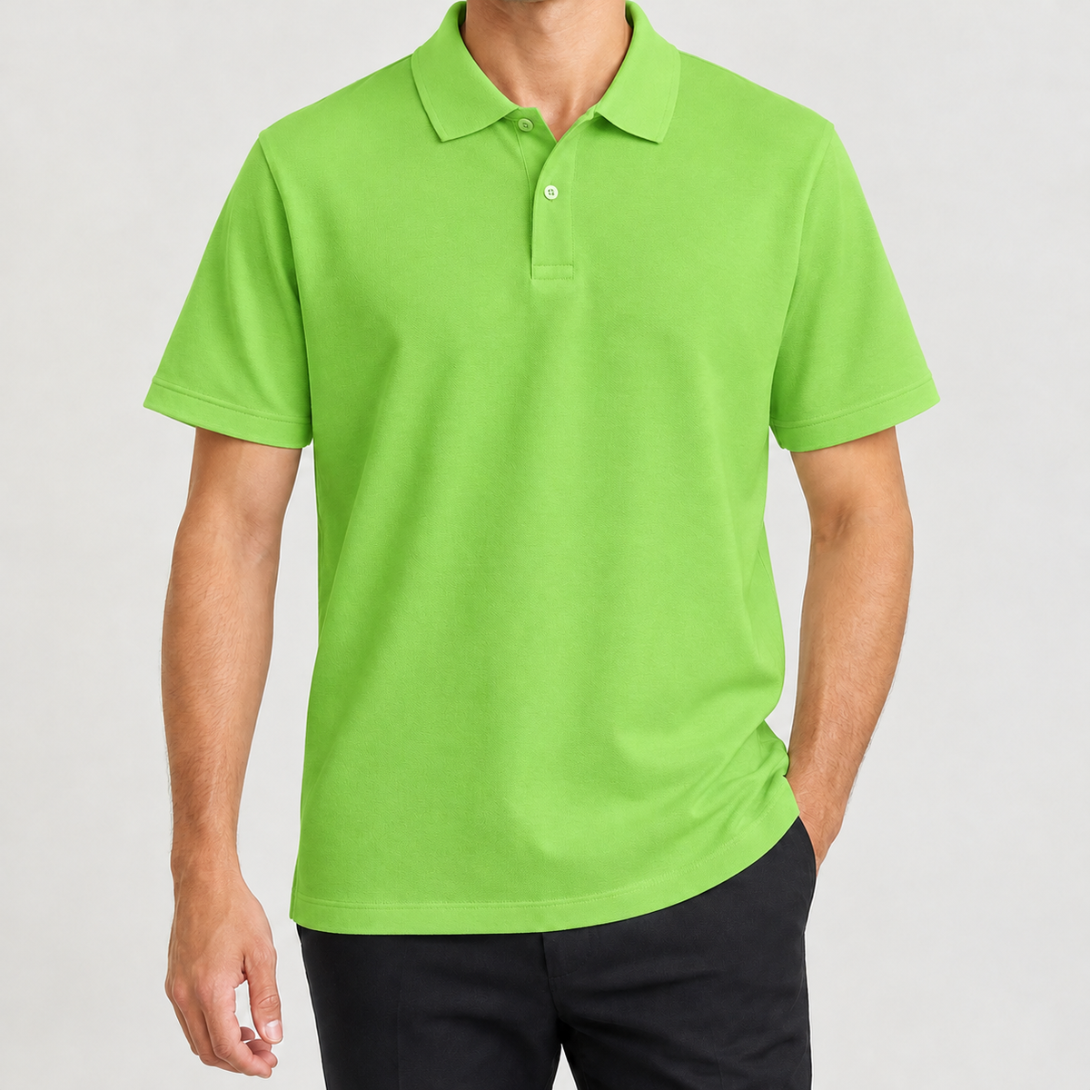 Matthias Cotton Polo Shirt - Fruit Green