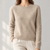 Henrietta Cashmere Sweater - Raw Camel