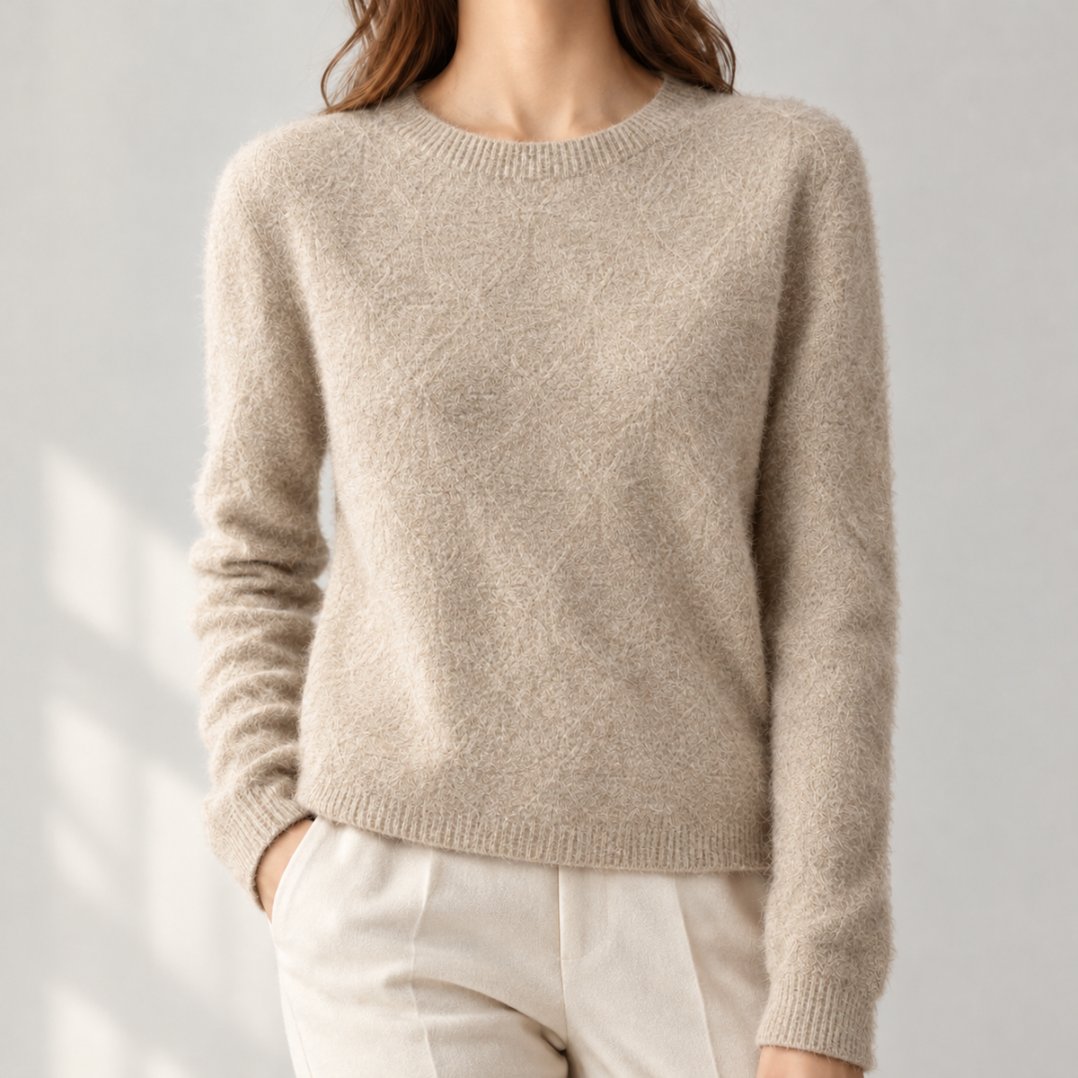 Henrietta Cashmere Sweater - Raw Camel