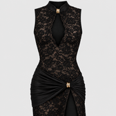 Maria Plunge Lace Dress - Lead Product Detail
