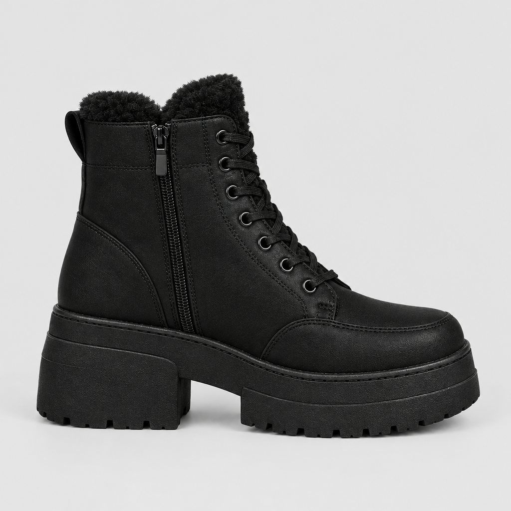 Verona Platform Boots - side profile