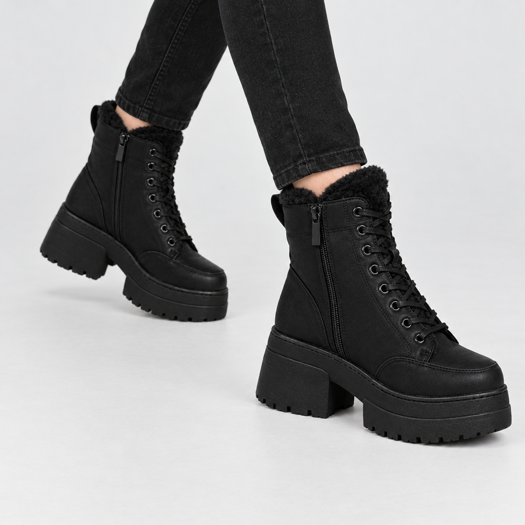 Verona Platform Boots - on foot